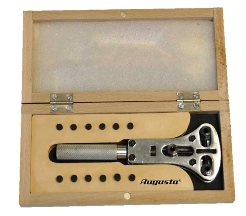 AUGUSTA Watch Case Opener For Screwed Bottoms With 12 Inserts