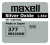 10 x MAXELL Uhrenbatterie Knopfzelle 377 Silver Oxide 1,55 V