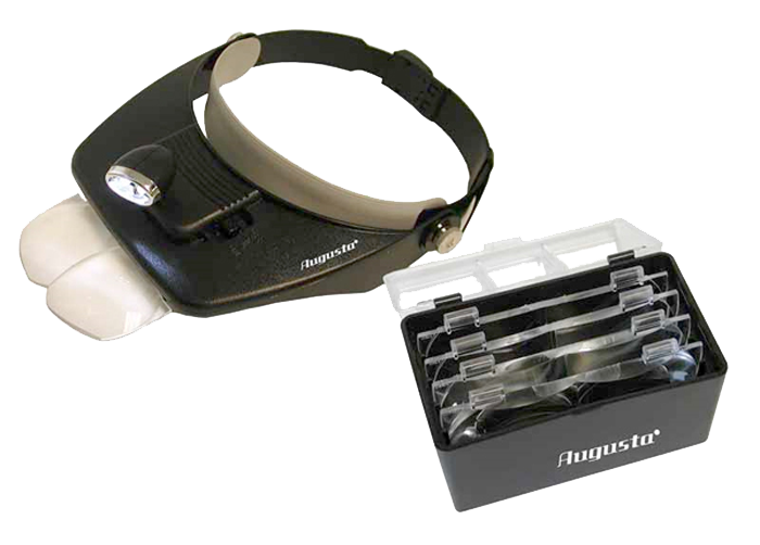 Headband Magnifier With Light 2 LED Lamps + 4 Lenses