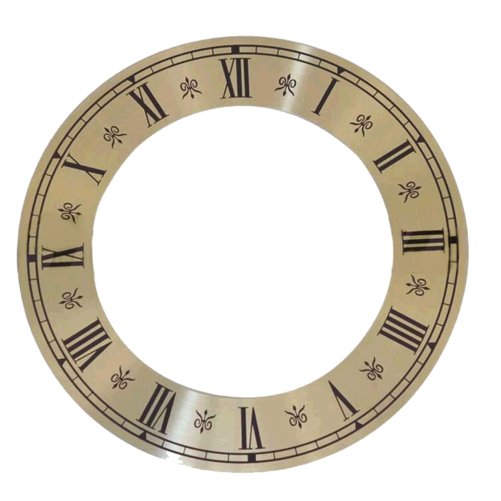 Zahlenreif Zifferblatt für Uhren römische Zahlen (Außen-Ø 150 mm)