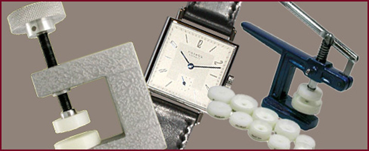 Einpresswerkzeug Uhrendeckelpresse Uhrenschließer Uhrenwerkzeug+12 Druckplatten 
