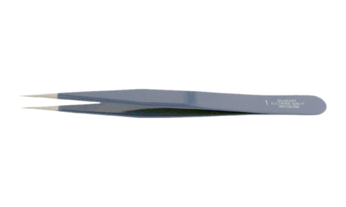 DUMONT Tweezers # 1 industrial thick tips 120mm - Swiss Made
