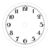 Dial Aluminum For Clocks Wall Clocks Arabic Numerals