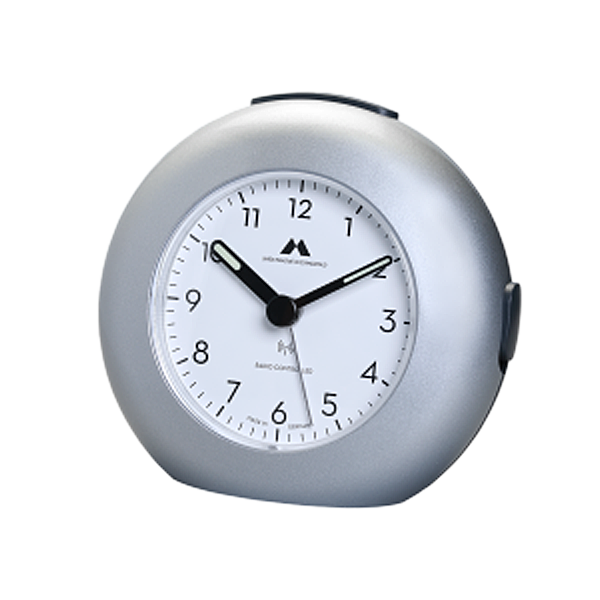 UTS radio alarm clock silver *** Clock Manufactory Black Forest