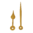 Hands For Quartz Movements Pear Shape Length 81/56mm Yellow
