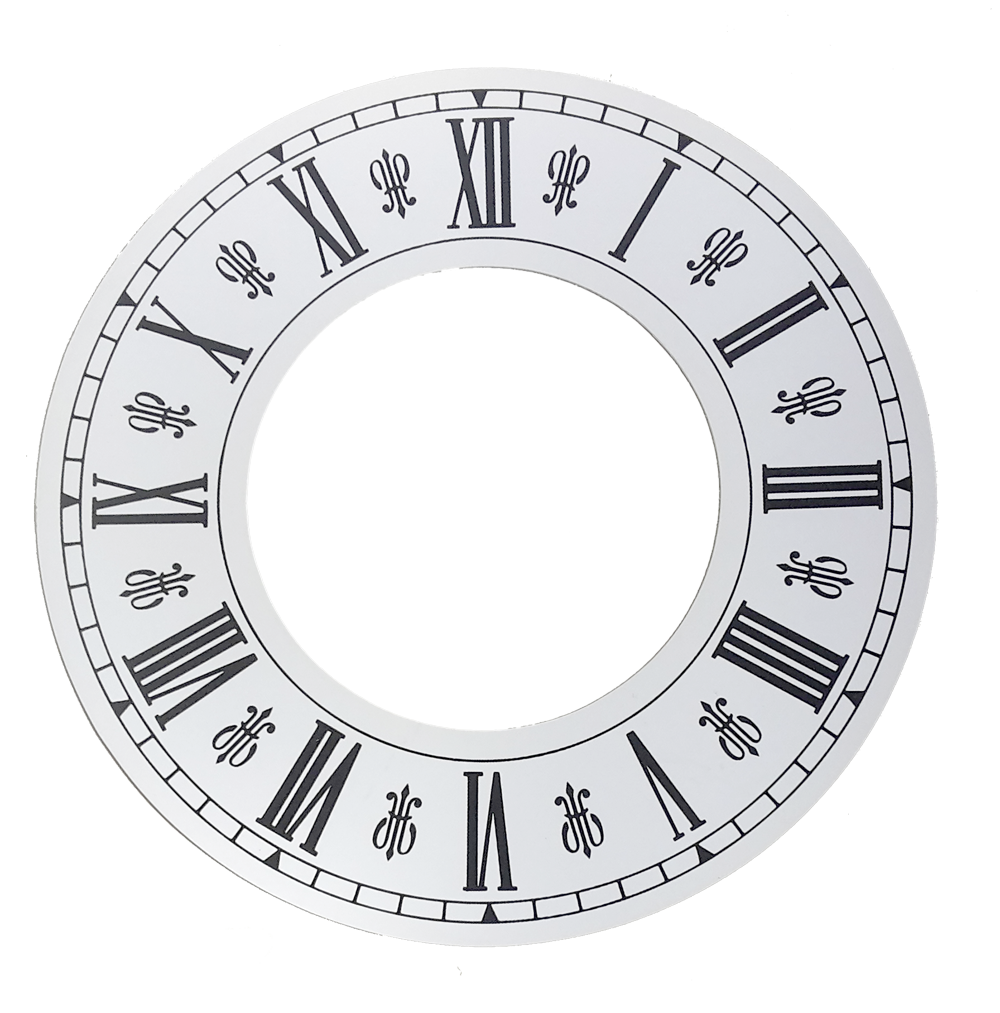 Zahlenreif Zifferblatt für Uhren römische Zahlen 110mm Außen-Ø