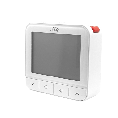 ULA Radio Alarm Clock LCD Digital with Night Light Sensor white